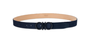 Men's Suede Gancini-buckle Belt