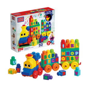 Mega Bloks Abc Musical Train Toy Building Blocks with Music - 50pc