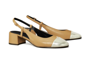 Cap Toe Slingback Pump