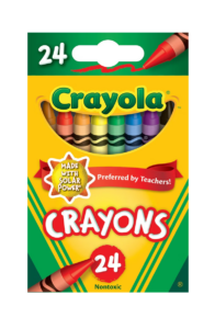 Crayola 24ct Crayons, Elementary School Supplies for Kids, Art Classroom Must Haves for Teachers, Coloring Gift Ages 3+
