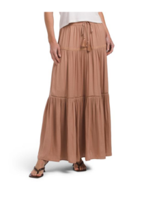 Airflow Midi Tiered Skirt