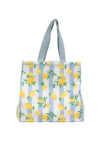 Cotton Canvas Rowin Lemons Tote Bag