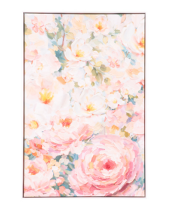 24x36 Paint Embellished Floral Blossoms Hanging Wall Art