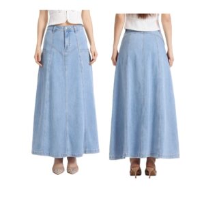 Denim Maxi Skirt