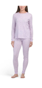 2pc Sweet Pointelle Pajama Top and Pants Set