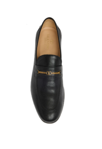 Men's Vlogo Signature Chain Kidskin Loafers