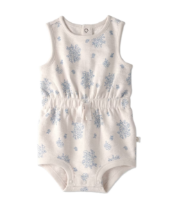 Baby Girls' Organic Floral Knit Bubble