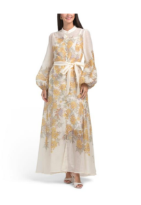 Long Sleeve Shirt Maxi Dress
