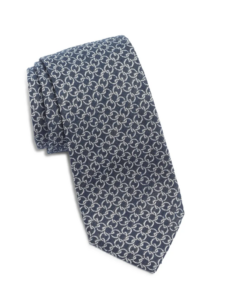 Meighen Link Pattern Silk Jacquard Tie