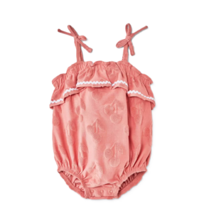 Baby Girls' Terry Bubble Sleeveless Romper 0-12m