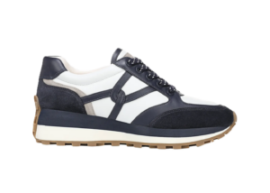 Valentina Mixed Leather Retro Sneakers
