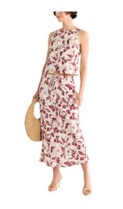 Drawstring Maxi Skirt