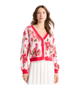 Floral Button Up Cardigan