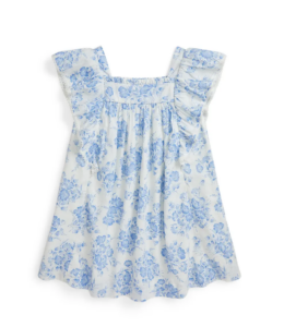 Kids' Cotton Slub Floral Dress Size 4-6
