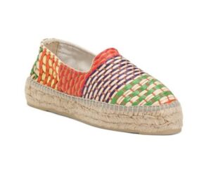 Woven Raffia Platform Espadrille Shoes