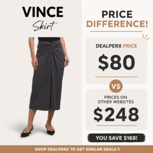 Fixed Faux Wrap Skirt