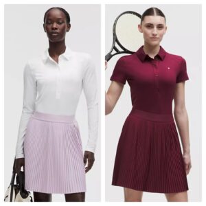 Pleated High-rise Knee-length Tennis Skirt