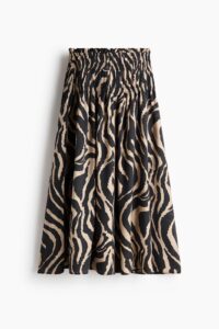 Smocked-waist Skirt