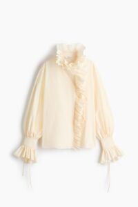Ruffled Cotton Blouse