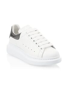Women's Oversized Metallic Colorblocked Leather Sneakers