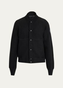 Men's Hudson Fleece Snap-front Bomber Jacket