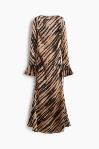 Tie-detail Chiffon Dress