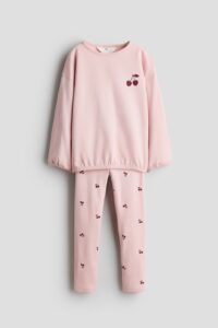 2-piece Cotton Sweatshirt and Leggings Set