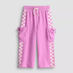 Kids the Label Checkered Wide Leg Pants
