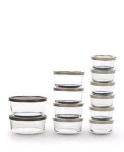24-piece Glass Food Storage Set