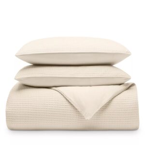 Waffle Duvet Set, Full/queen