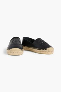 Paloma Embossed Leather Espadrilles