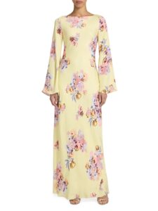 Floral Trumpet Gown