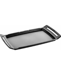 Cast Iron Double Burner Griddle, 18.5 X 9.8
