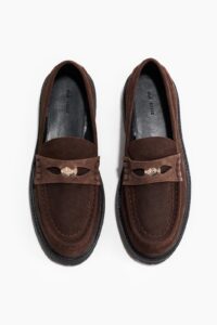 Chunky Split Suede Loafers