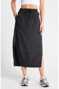 Breakaway Crinkled Maxi Skirt