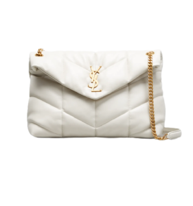 Lou Puffer Medium Ysl Shoulder Bag in Quilted Leather