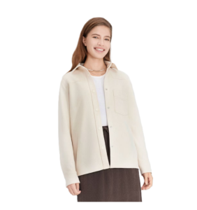 Women's Long Sleeve Faux Suede Western Button-down Shirt