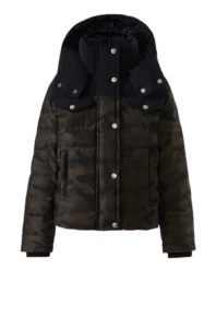 Kid's Adriel Hooded Camo Down Jacket, Size 2