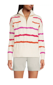 Drifter Cotton Quarter Zip Pullover Sweater
