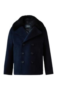 Kid's Camden Peacot W/ Removable Sheep Shearling Collar, Size 2