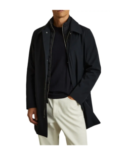 Logan Water Resistant Overcoat with Removable Funnel Neck Insert