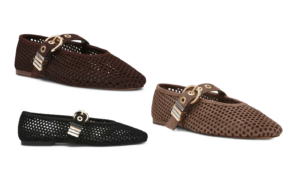 Lela Perforated Mary Jane Flat