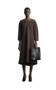 Sculpted Long-Sleeved Midi Dress