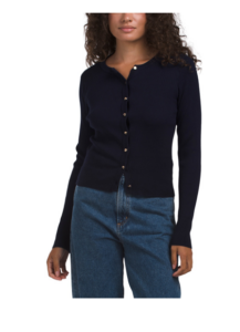 Cashmere Blend Lightweight Cardigan with Novelty Buttons
