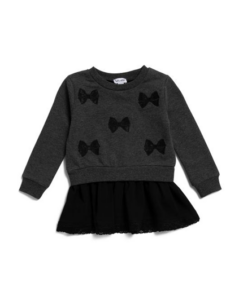 Toddler Girls Lacy Bow Dress Size 2-4
