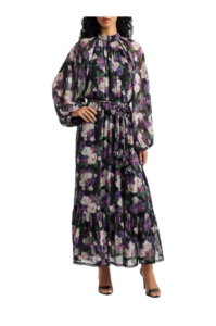 Jasmine Floral Tie Waist Maxi Dress