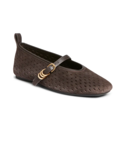 Spire Perforated Mary Jane Flat