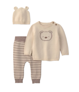Baby Boys' 2pc Long Sleeve Bear Sweater and Pants Set