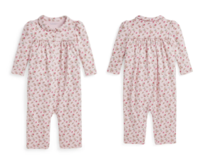 Peter Pan Collar Cotton Romper 6-12m