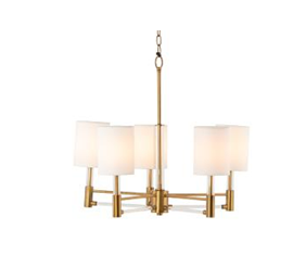 26x26x21.75 Aged Brass Gretchen Chandelier